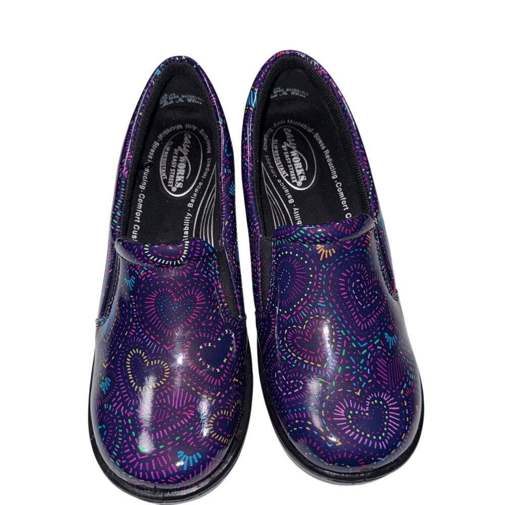 Easy Works By Easy Street Leeza Purple Slip-On Clog Women's Size 9.5 M - Picture 5 of 16